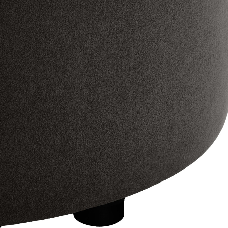 Pouf coffre rond capitonné velours...