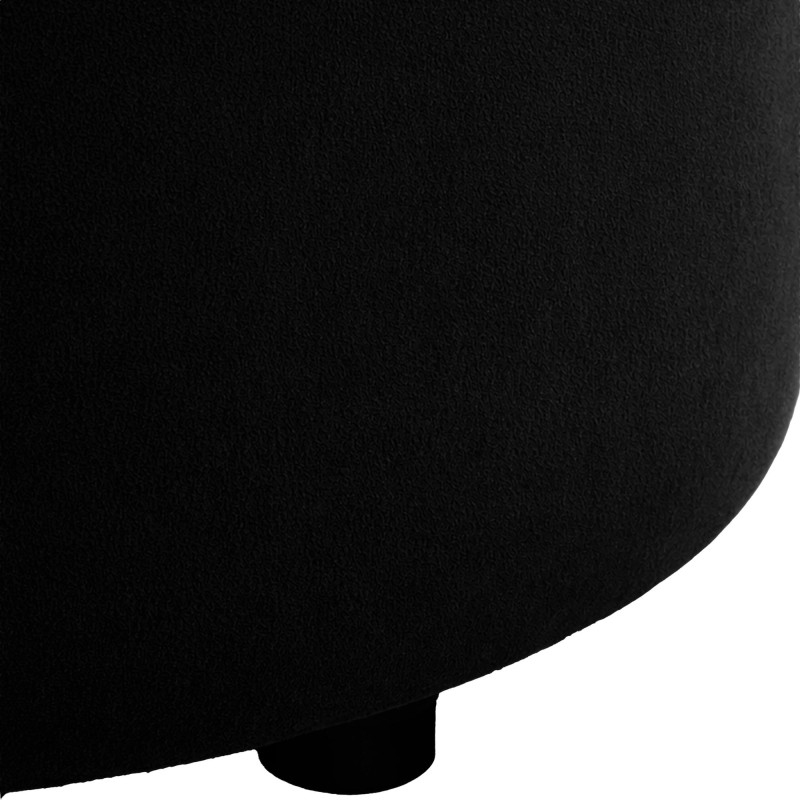 Pouf coffre rond capitonné velours...