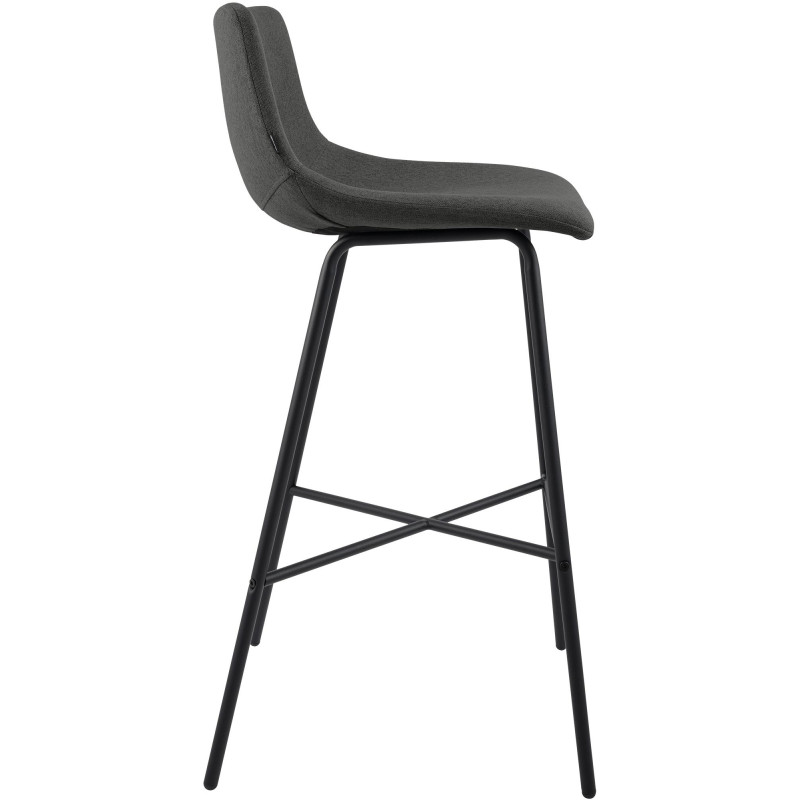Tabouret de bar tissu gris foncé...