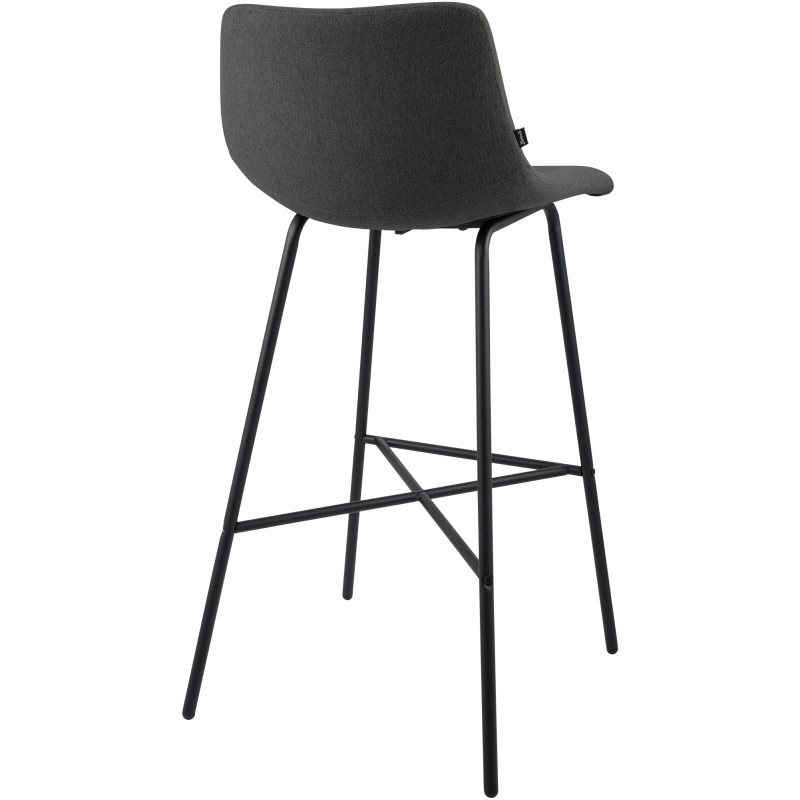Tabouret de bar tissu gris foncé...
