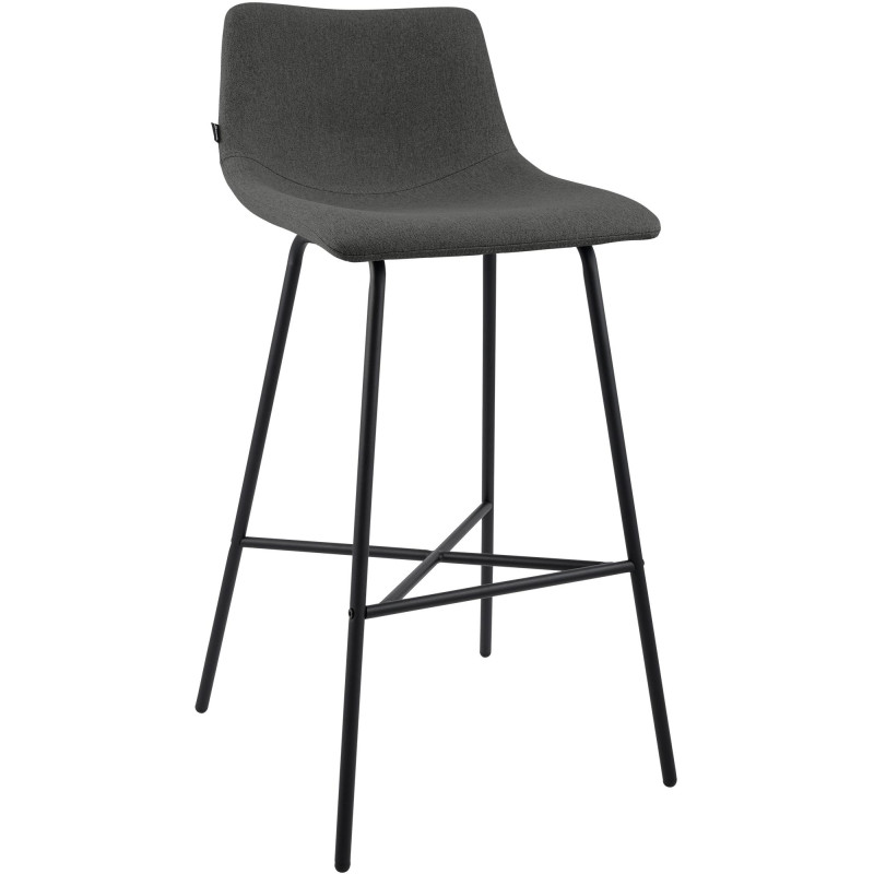 Tabouret de bar tissu gris foncé...