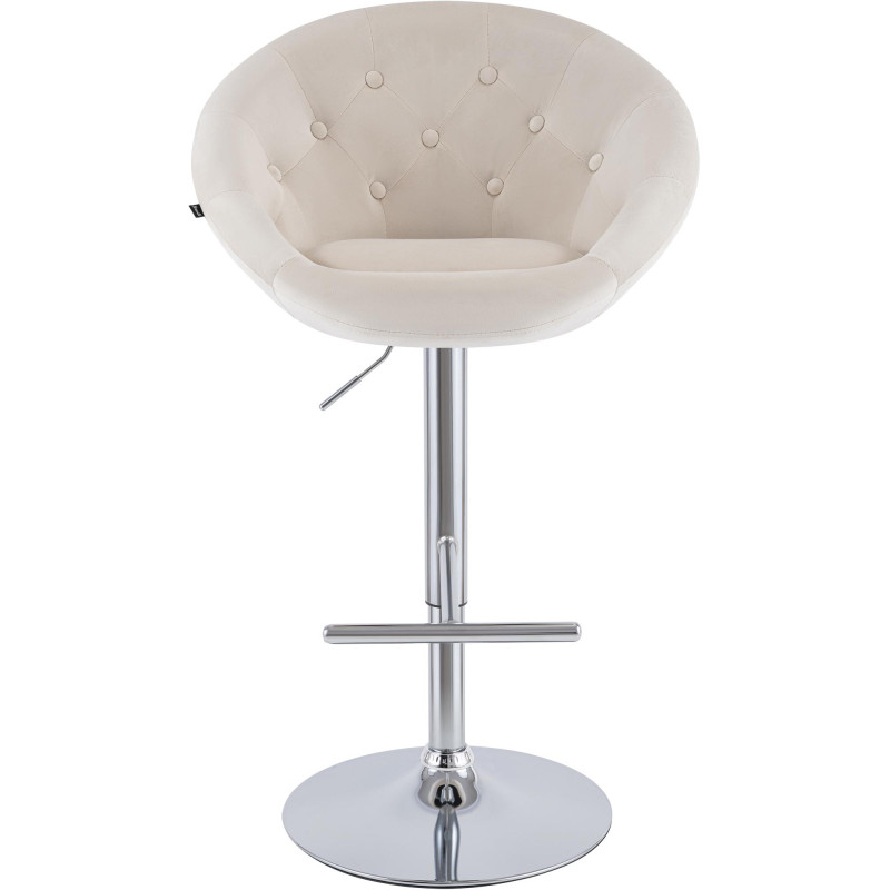 Tabouret de bar velours crème...