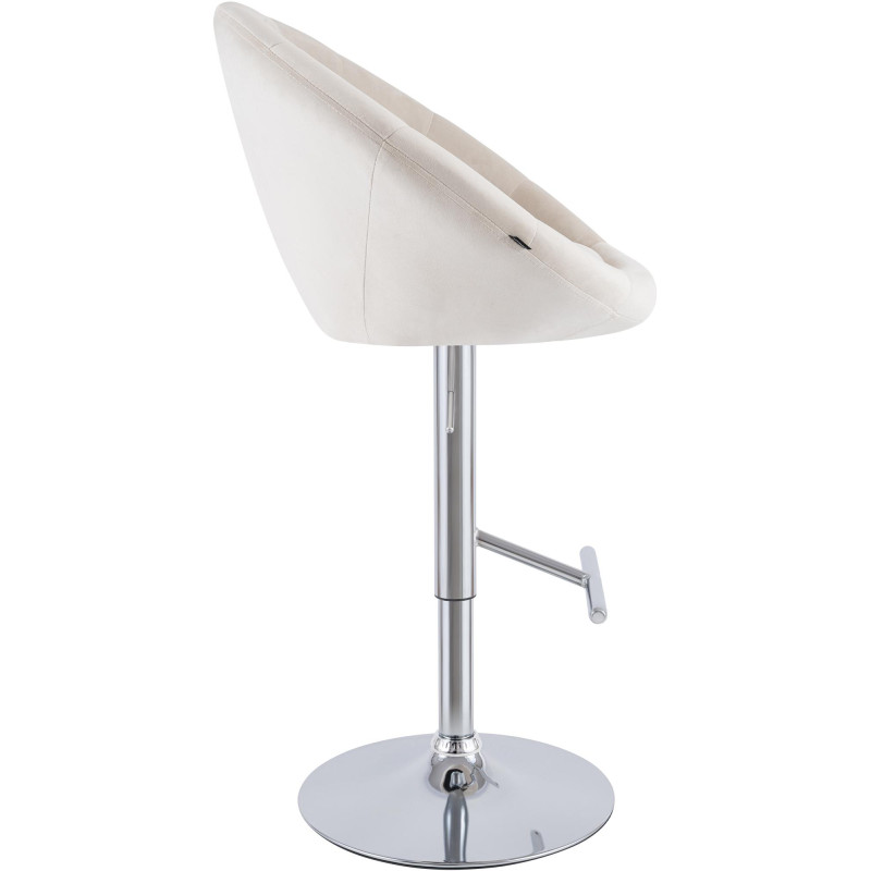 Tabouret de bar velours crème...