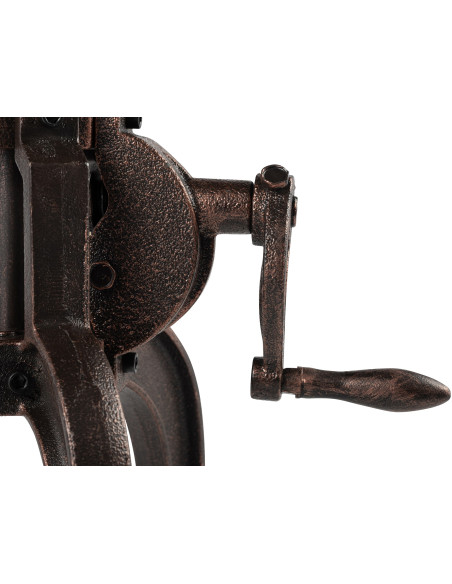 Table d’appoint industrielle métal bronze 50 cm Schio
