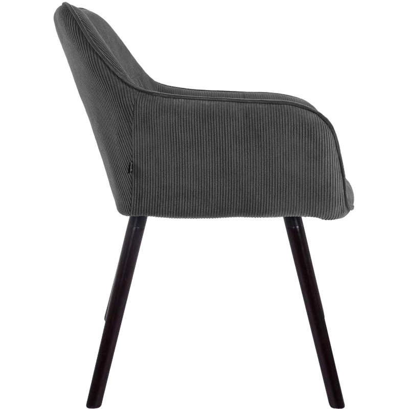 Chaise de salle à manger velours...