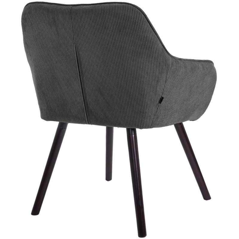 Chaise de salle à manger velours...