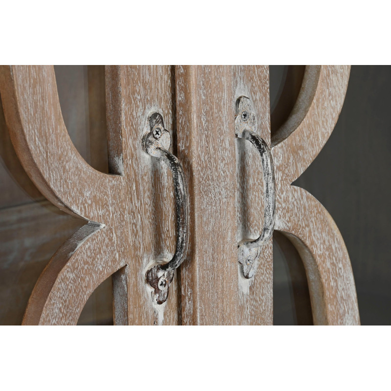 Vitrine 2 portes manguier blanc...