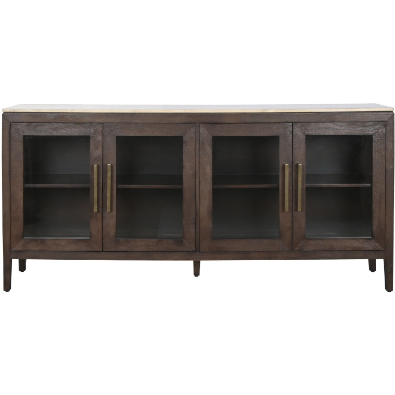 Buffet 4 portes manguier marbre...