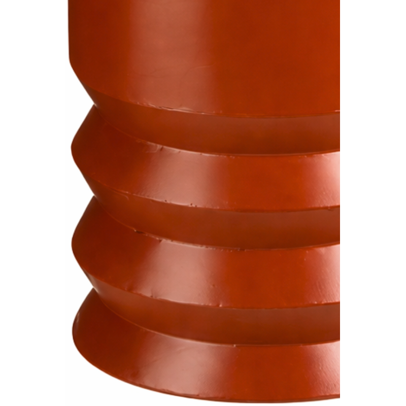 Table d’appoint ronde en fer rouge 46...