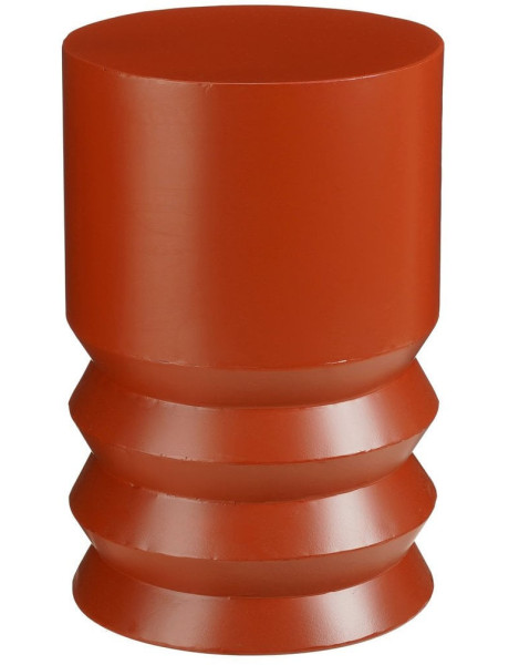 Table d’appoint ronde en fer rouge 46 cm Muiden