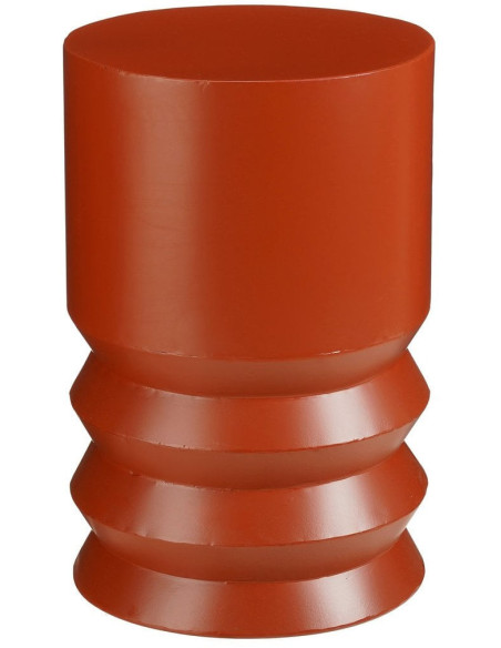 Table d’appoint ronde en fer rouge 46 cm Muiden