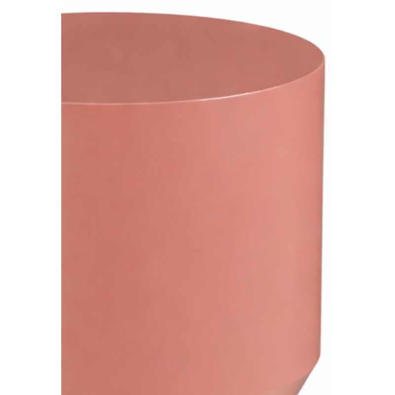 Table d’appoint ronde en fer orange...