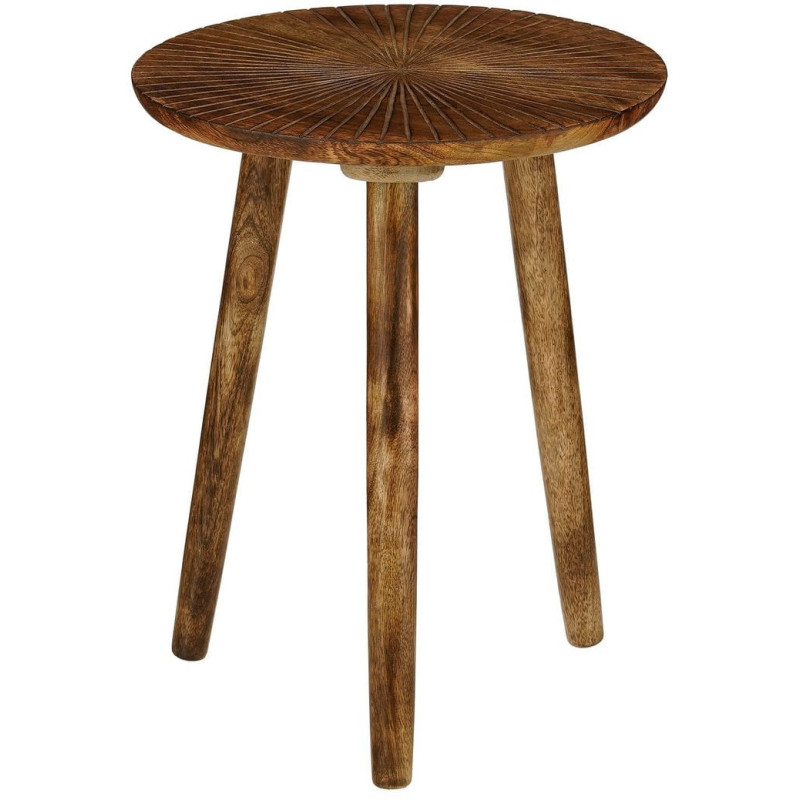 Table d’appoint ronde manguier marron...