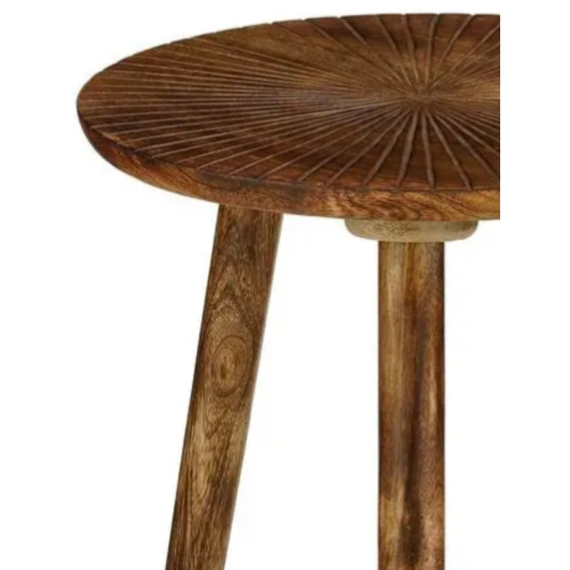 Table d’appoint ronde manguier marron...