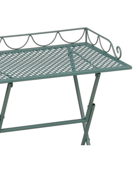 Table d’appoint extérieure en fer vert Séguret