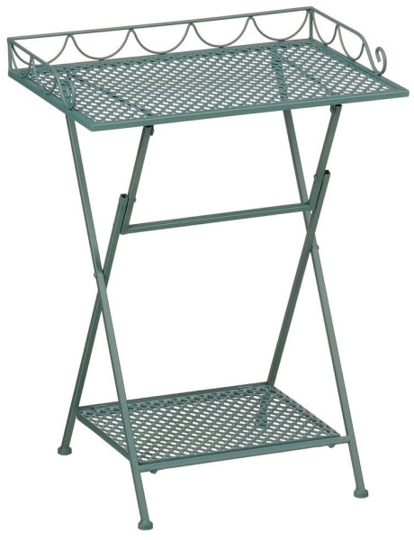 Table d’appoint extérieure en fer vert Séguret