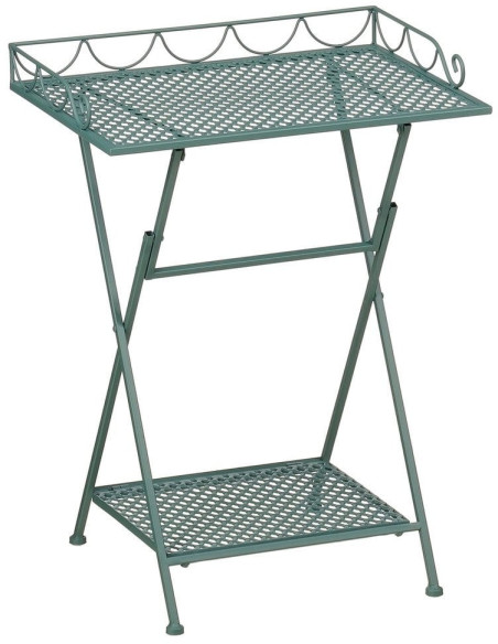 Table d’appoint extérieure en fer vert Séguret