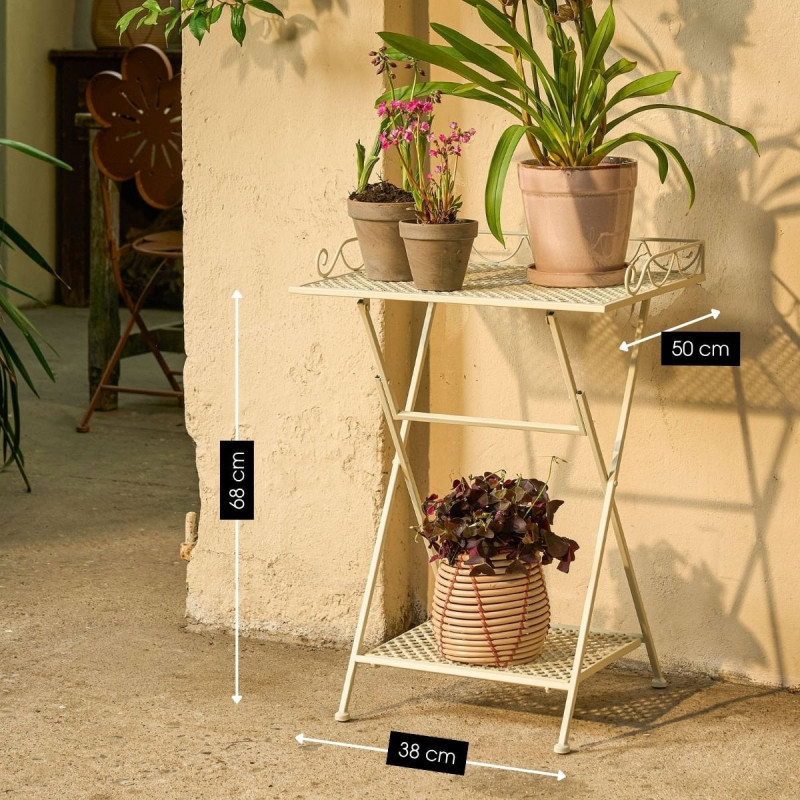 Table d’appoint extérieure en fer...