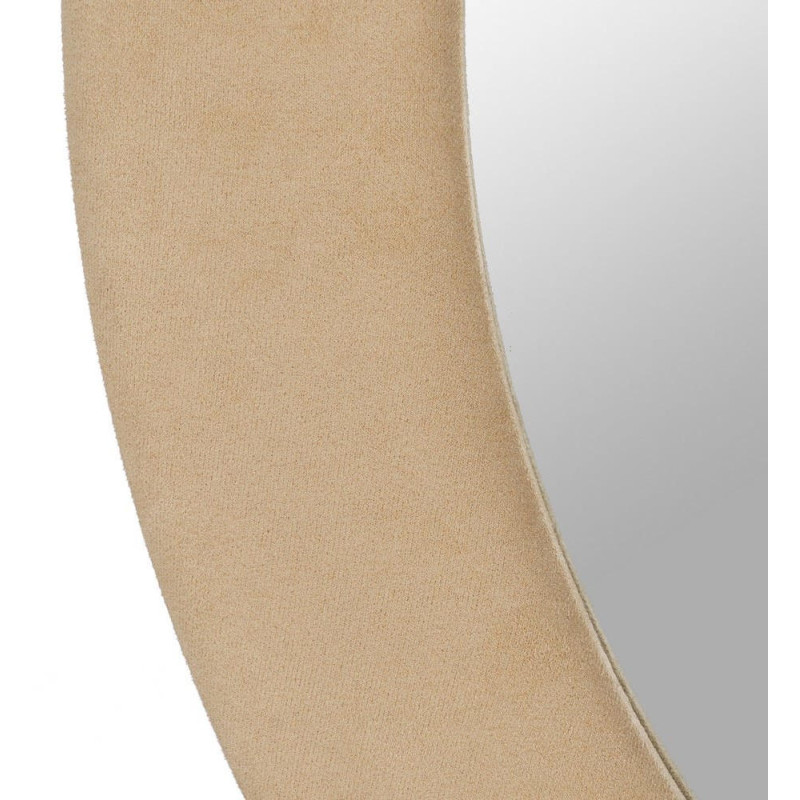 Miroir rond mural beige 100 cm Aledo