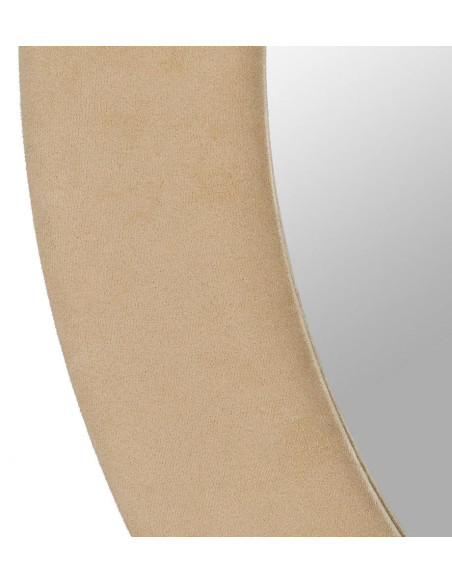 Miroir rond mural beige 100 cm Aledo