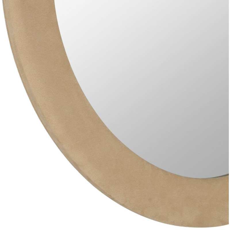 Miroir rond mural beige 100 cm Aledo
