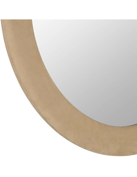 Miroir rond mural beige 100 cm Aledo