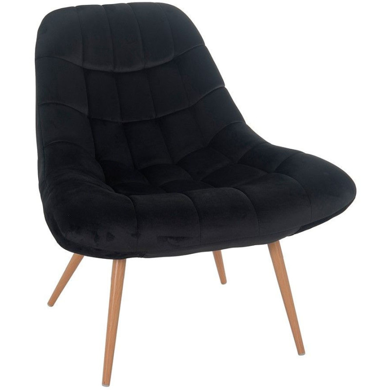 Fauteuil relax noir tissu effet...