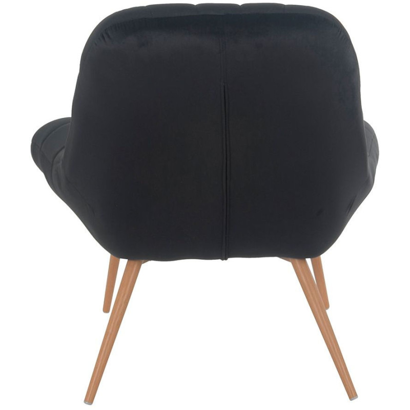 Fauteuil relax noir tissu effet...
