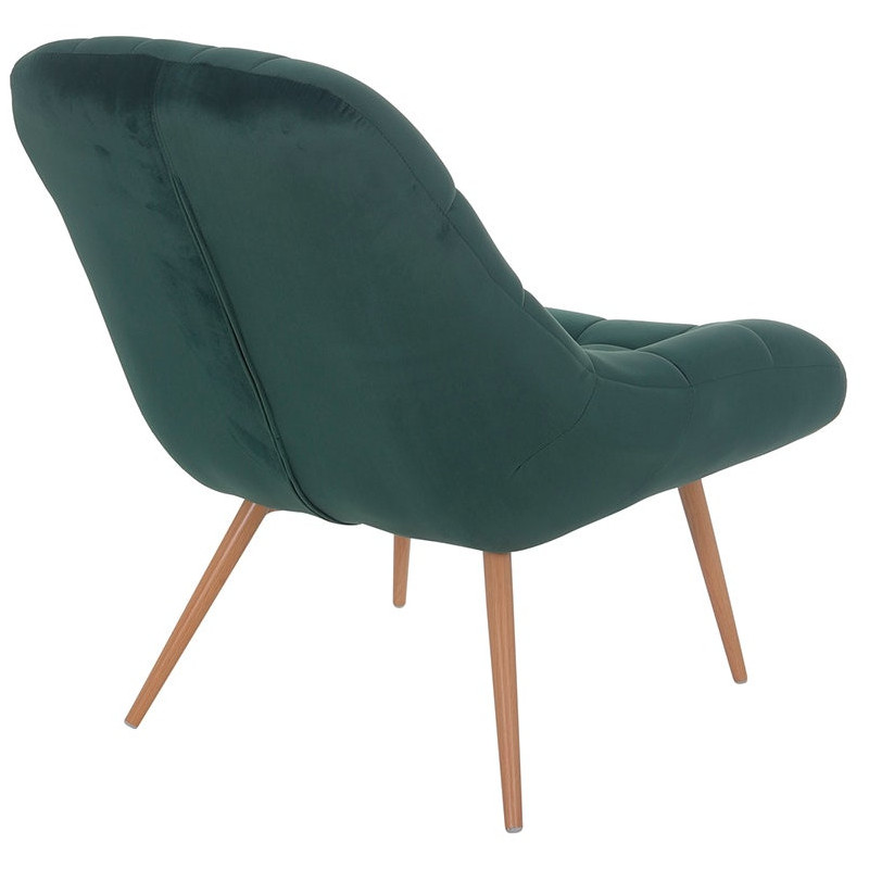 Fauteuil relax vert sapin velours...