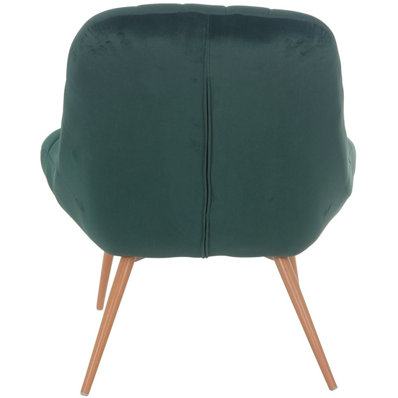 Fauteuil relax vert sapin velours...
