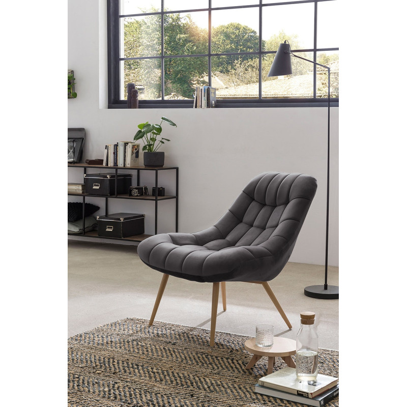 Fauteuil relax gris anthracite...
