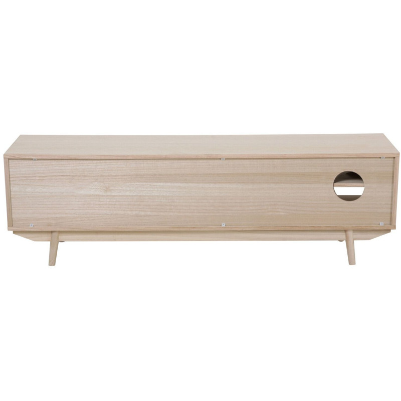 Meuble TV cannage bois naturel 2...