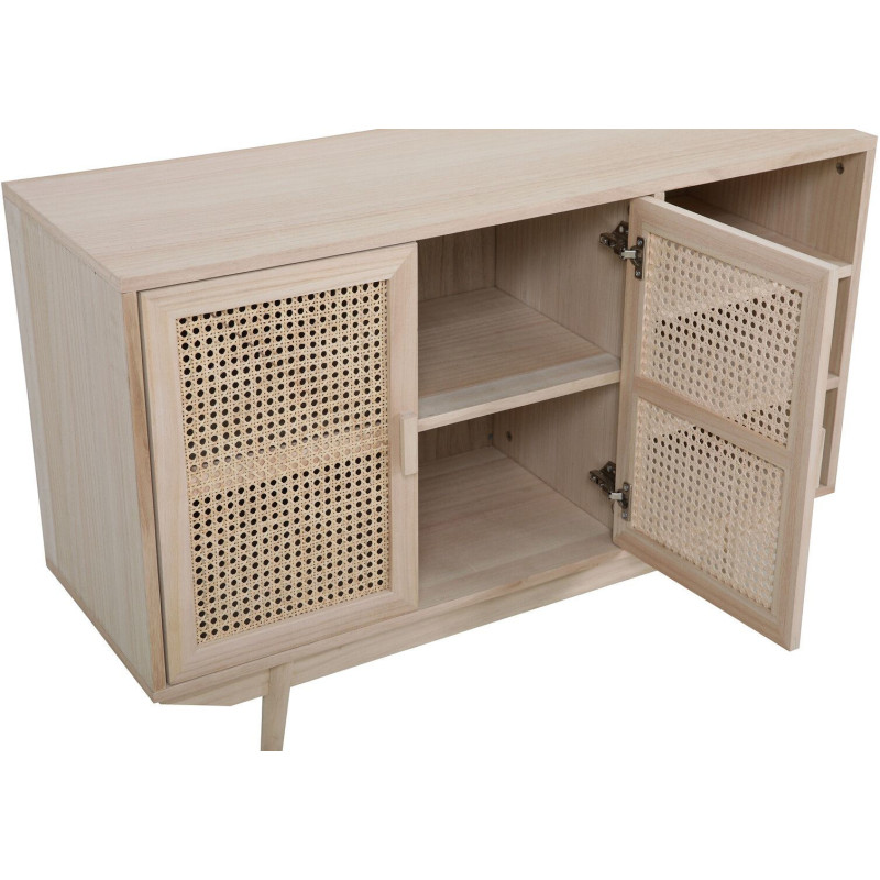 Buffet cannage bois naturel 2 portes...