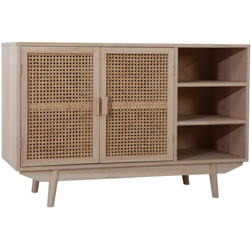 Buffet cannage bois naturel 2 portes...