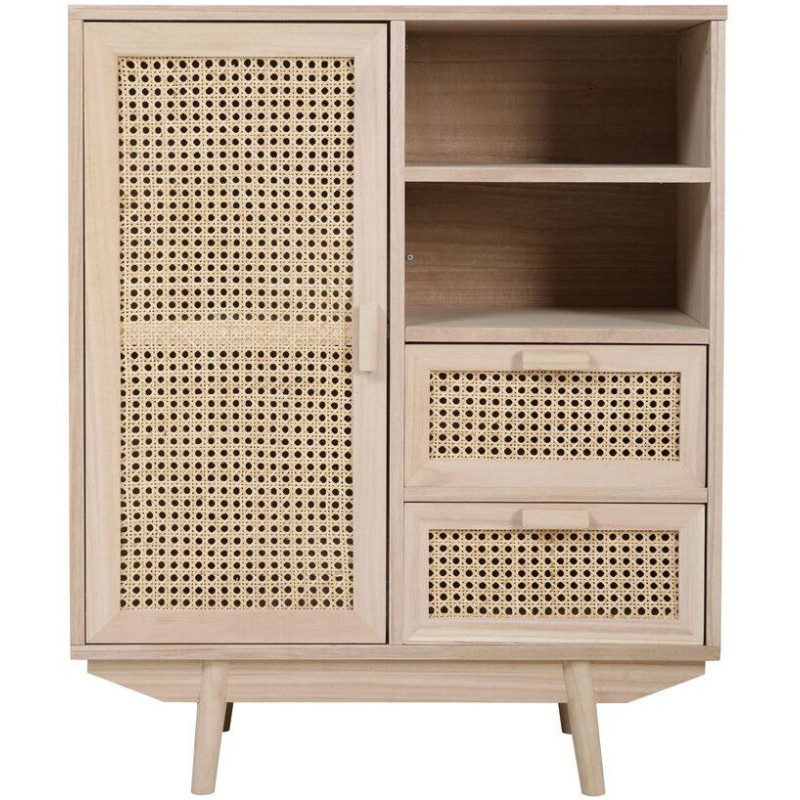 Buffet haut cannage bois naturel 1...