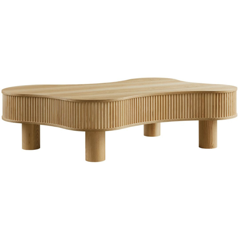 Table basse organique bois naturel...