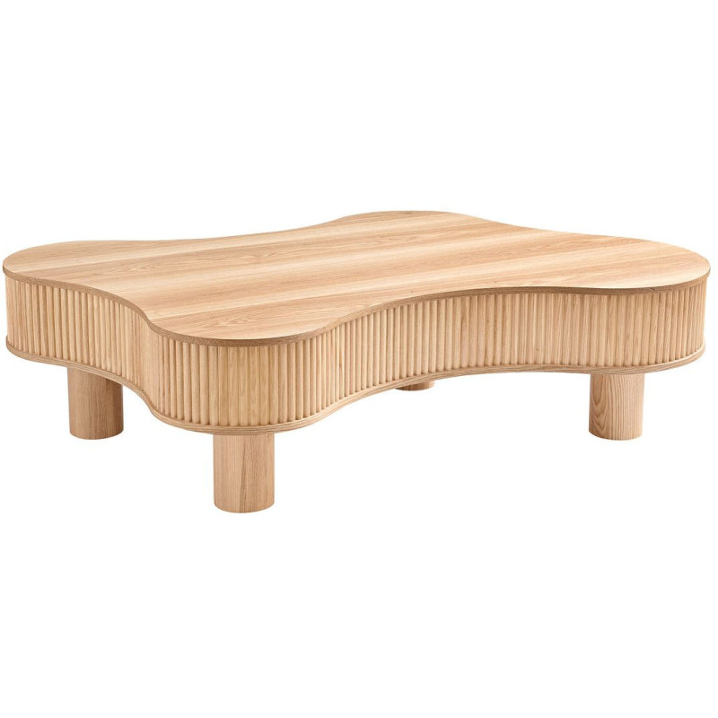 Table basse organique bois naturel...