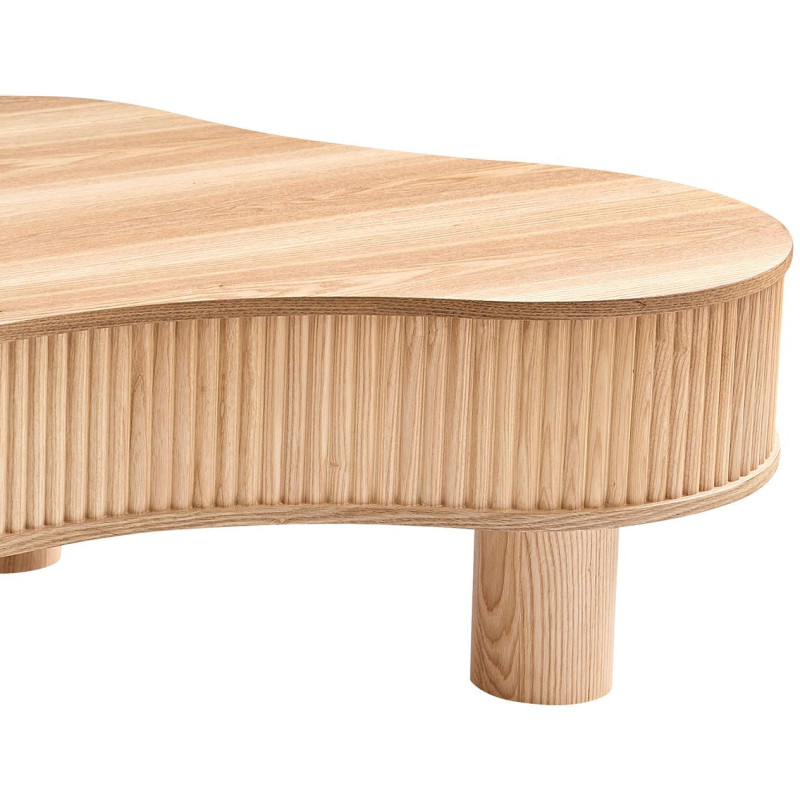 Table basse organique bois naturel...