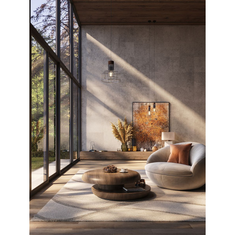 Table basse ronde noyer plateau...