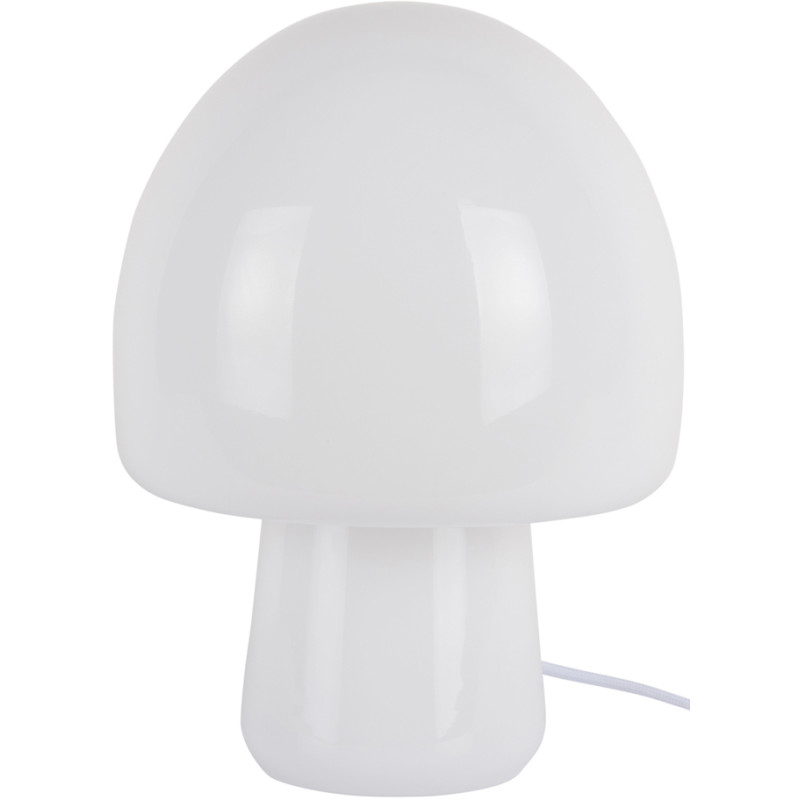 Lampe à poser champignon verre blanc...