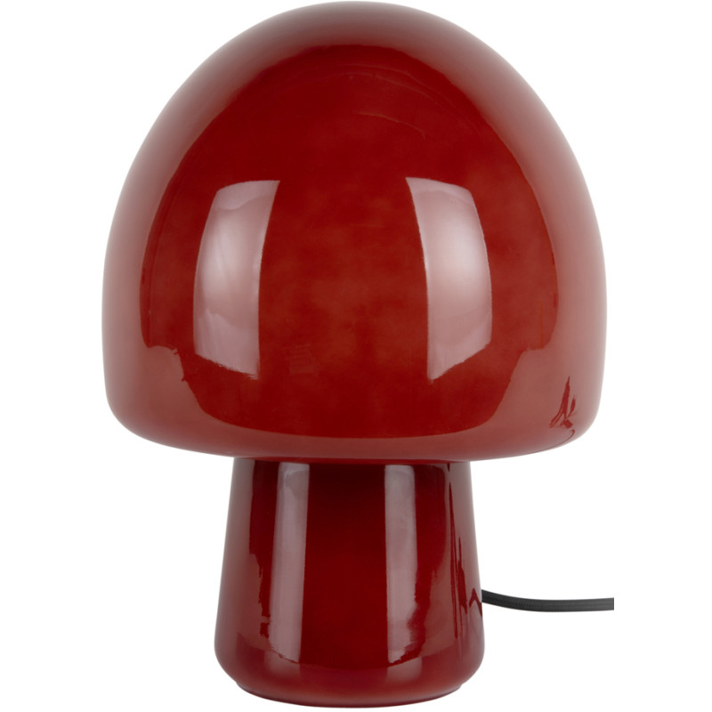 Lampe à poser champignon verre rouge...