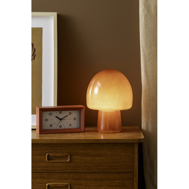 Lampe à poser champignon verre rouge...