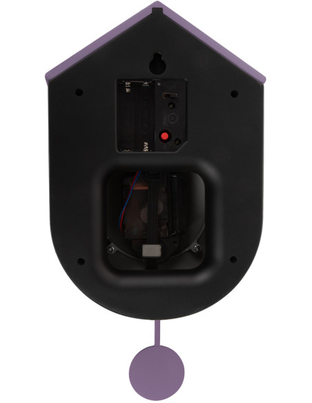 Horloge coucou murale silencieuse mauve 33,2 cm Grato Cuckoo