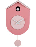 Horloge coucou murale silencieuse rose poudré 33,2 cm Grato Cuckoo