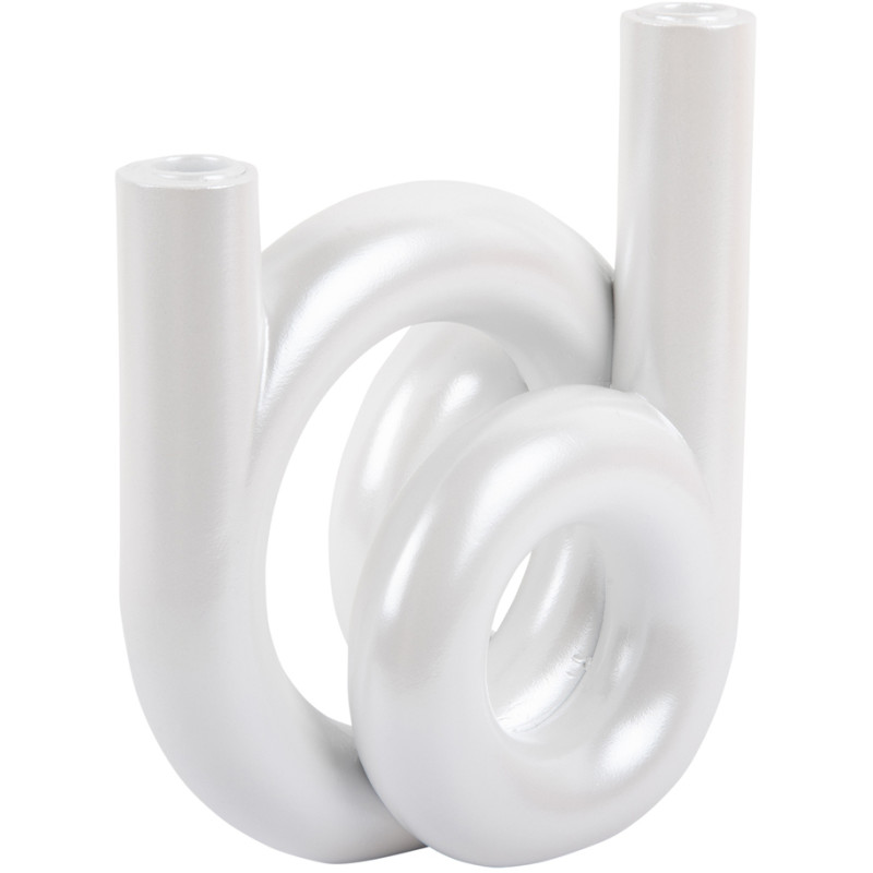 Chandelier design blanc anneaux...