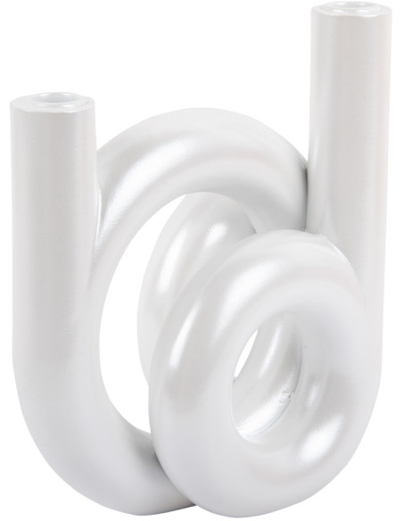 Chandelier design blanc anneaux 18x12x20 cm Rings