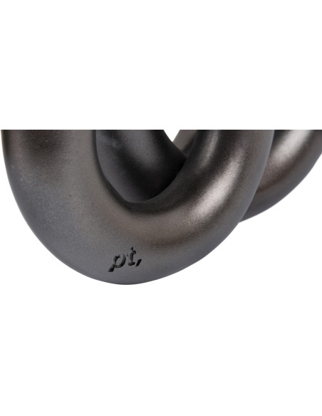 Chandelier design gris anthracite anneaux 18x12x20 cm Rings