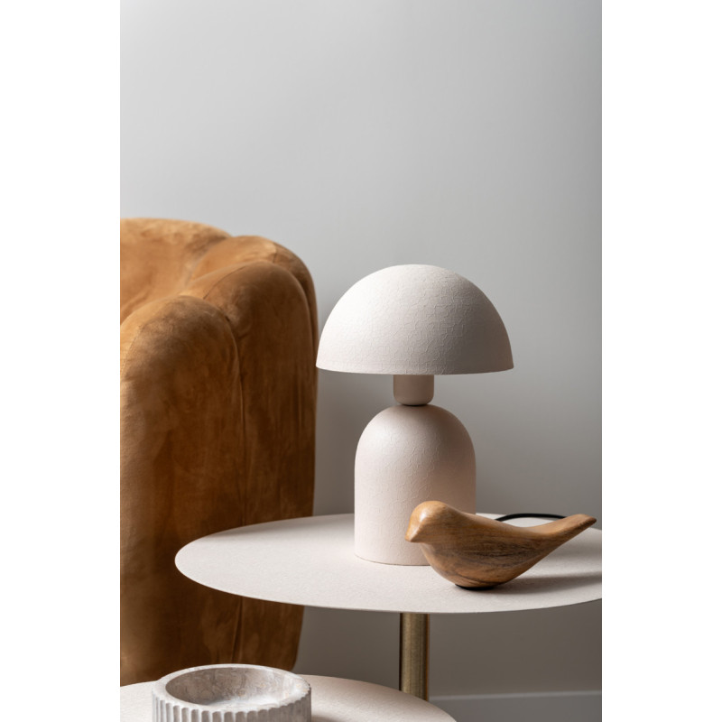 Lampe champignon gris chaud en fer...