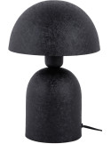 Lampe champignon noire en fer 21x21x30 cm Boaz