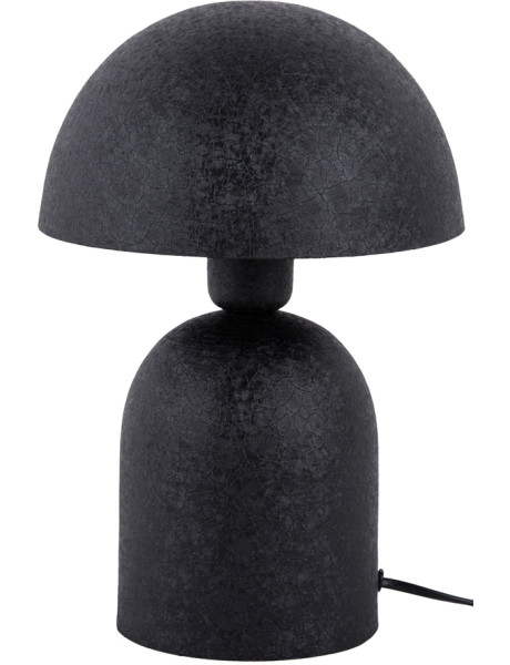 Lampe champignon noire en fer 21x21x30 cm Boaz